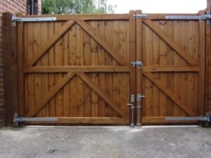 Softwood Suffolk Driveway gates